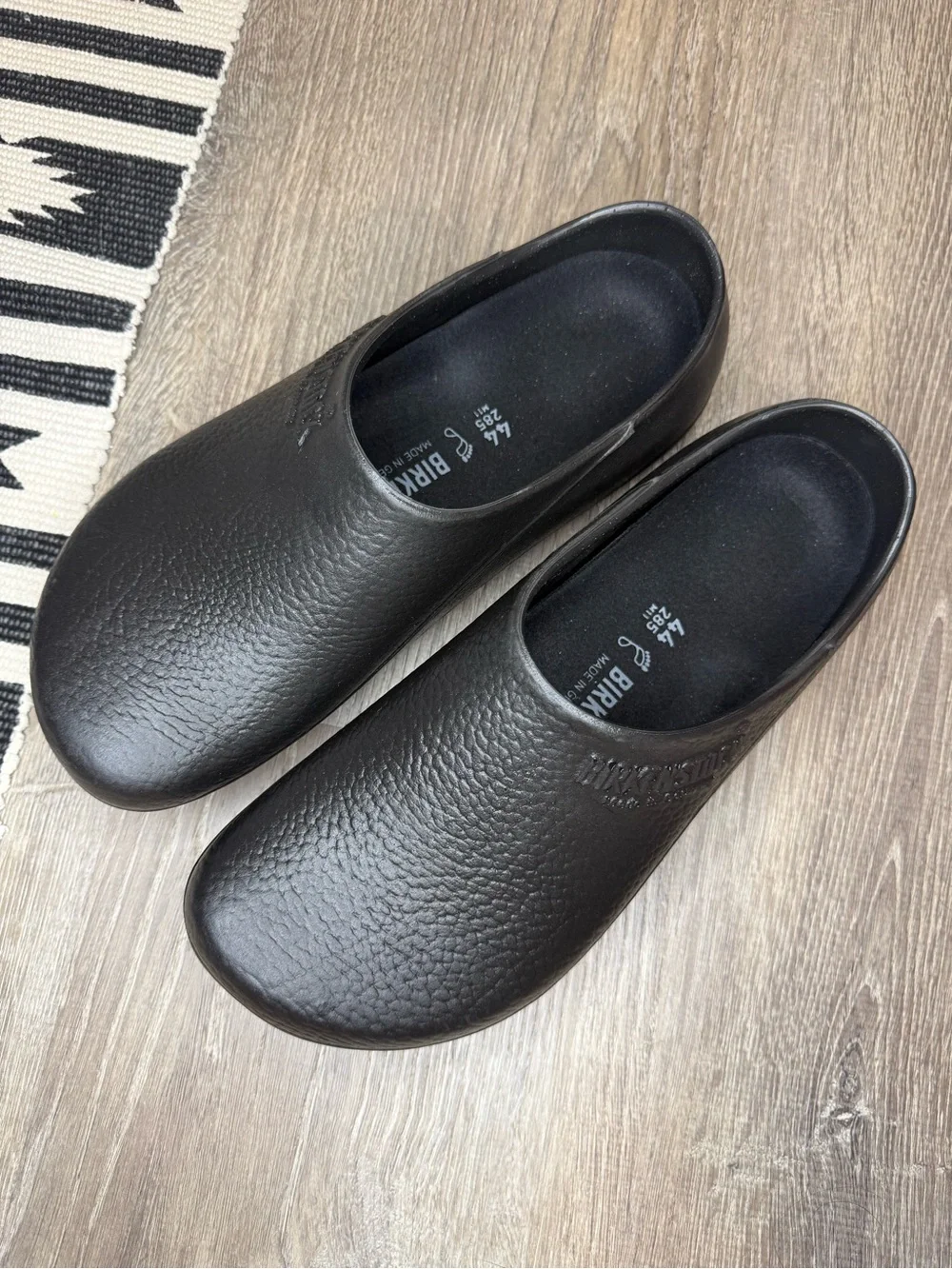 Birkenstock Profi-Birki Men’s Black Professional Grade Slip-On Poly Clog Size 44